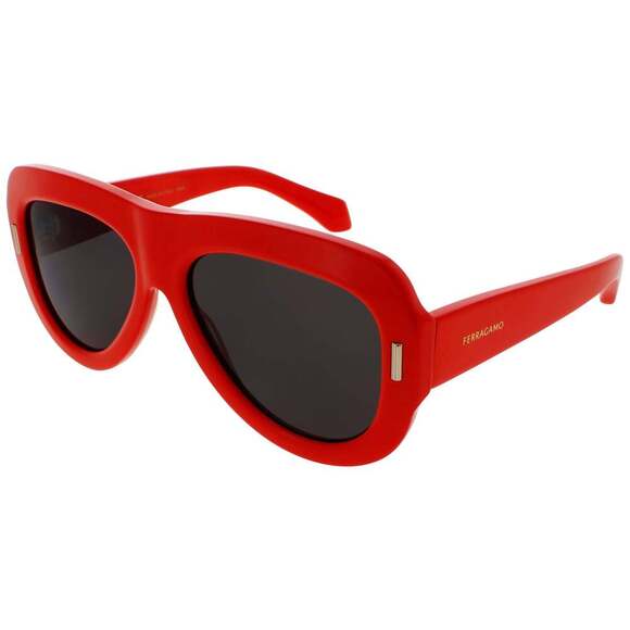 NWT Salvatore Ferragamo SF-SF2029SE Red 57mm Sunglasses main image 4